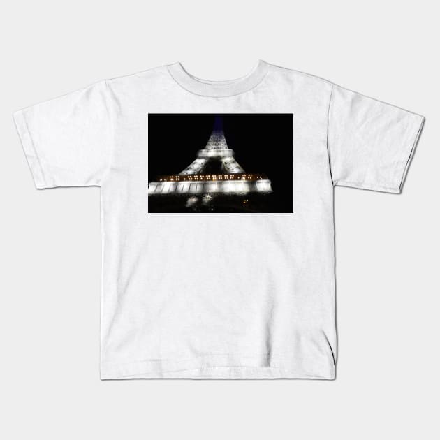 Eiffel tower in Paris Kids T-Shirt by OLHADARCHUKART